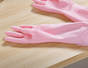 JCZS日本丁腈手套廚房洗碗加厚耐磨加長(cháng)防水女士防護耐用家務(wù)清潔專(zhuān)用 掛繩款【粉色2雙】耐用型 加長(cháng)不進(jìn)水 S 曬單實(shí)拍圖