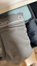 Calvin Klein內衣【吸濕速干】男士四條裝ck輕薄高彈低腰防夾臀四角平角內褲男 I7I-黑/太空黑/椰青灰/碳灰 4條 XL 曬單實(shí)拍圖