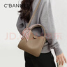 千百度（C.BANNER）頭層牛皮包包女包手提包單肩輕奢菜籃子生日禮物高級感送女友老婆 曬單實(shí)拍圖