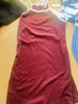 UR夏季新款女裝復古撞色領(lǐng)字母吊帶連衣裙UYY750062 酒紅色 XL 曬單實(shí)拍圖