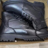 老人頭男真皮鞋馬丁靴真皮羊毛雪地靴冬季保暖高幫戶(hù)外厚底工裝機車(chē)靴AA LRT3188黑色網(wǎng)布單靴 38 曬單實(shí)拍圖