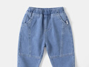 嘟嘟家男童牛仔褲春裝潮兒童洋氣褲子春季寶寶休閑褲女童時(shí)尚百搭長(cháng)vip 淺牛仔藍 120 曬單實(shí)拍圖