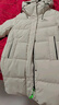 雅鹿中長(cháng)款白色羽絨服女款2025冬季新款加厚保暖巨好看的冬裝外套 白鷺米 L 【建議120-130斤】 曬單實(shí)拍圖
