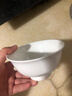 浩雅景德鎮陶瓷碗具套裝陶瓷米飯碗湯碗純白4.5英寸高腳碗10個(gè)裝 曬單實(shí)拍圖