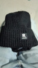 滬尚美館帽子男秋冬加絨加厚針織毛線(xiàn)帽戶(hù)外騎行防寒防風(fēng)加絨帽子女雷鋒帽 R標款（黑色雙層加絨加厚） 曬單實(shí)拍圖