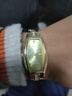 新款女士防水夜光石英表女士橢圓手表女防水鎢鋼色小巧送女友禮物 1438橢圓款金色 曬單實(shí)拍圖