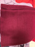 MUJI COM無(wú)印良品【商場(chǎng)同款】秋冬季商務(wù)圍巾男女生日禮物新韓版學(xué)生百搭保暖圍脖柔軟 酒紅色 曬單實(shí)拍圖