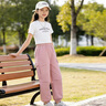 班尼路（Baleno）童裝【春季上新】女童褲子春秋款2026新款兒童戶(hù)外工裝褲速干長(cháng)褲 紫 160 曬單實(shí)拍圖