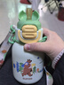 蘇泊爾（SUPOR）兒童保溫杯水杯水壺316L不銹鋼學(xué)生吸管杯背帶·芽綠KCV50CK20 曬單實(shí)拍圖
