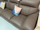 左右沙發(fā)簡(jiǎn)約客廳零靠墻電動(dòng)功能皮藝沙發(fā)DZY6013小四雙 深咖色 曬單實(shí)拍圖