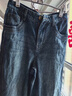 太平鳥(niǎo)女裝牛仔褲秋季大直筒褲時(shí)尚休閑百搭通勤質(zhì)感 牛仔中藍 L 曬單實(shí)拍圖