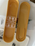 玉米（CORN）木質(zhì)筷子勺子套裝小學(xué)生兒童便攜式餐具可愛(ài)三件套收納盒外帶 曬單實(shí)拍圖