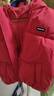 十月媽咪兒童棉服加厚連帽中大童裝保暖男女童拜年服喜慶夾棉 紅色 140 曬單實(shí)拍圖