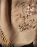 上海故事新款櫻絡(luò )刺繡女士100%羊毛圍巾送長(cháng)輩媽媽生日禮物女秋冬圍脖披肩 曬單實(shí)拍圖