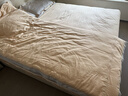 京東京造100支長(cháng)絨棉床上四件套 植素超柔貢緞輕奢床單被套床品套件抗菌 1.8米床銀灰香檳 曬單實(shí)拍圖