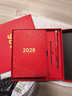 金值2026年日程本筆記本本子禮盒套裝商務(wù)年會(huì )伴手禮文創(chuàng  )禮品工作日歷計劃記事本新年生日禮物 中國紅 曬單實(shí)拍圖