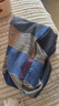 JEEP SPIRIT圍脖男士冬季防寒兩用圍巾戶(hù)外騎行防寒防風(fēng)面罩女士保暖護頸脖套 藍黃豎紋【圍脖/帽子 隨意切換】 曬單實(shí)拍圖
