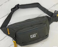 卡特（CAT）腰包輕便胸包防潑水斜挎包騎行運動(dòng)手機小包背部口袋暗紋黑84577 曬單實(shí)拍圖