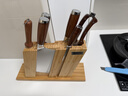 鄧家刀傳統鍛打高硬度不銹鋼菜刀 富貴竹禮品八件套套裝刀 TD-193 曬單實(shí)拍圖