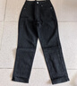 京東京造牛仔褲女2026春裝高腰顯瘦休閑褲子女彈力修身鉛筆褲女裝黑色S 曬單實(shí)拍圖
