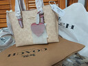 蔻馳（COACH）【品牌直供】女士MOLLIE 25愛(ài)心掛件單肩手提托特包CDF03 曬單實(shí)拍圖