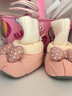 兔兔大文嬰兒鞋子秋冬季0-1歲加絨學(xué)步棉鞋6-12個(gè)月寶寶鞋襪腳套軟底步前 FB-535粉色加絨 內長(cháng)12cm（適合0-12個(gè)月） 曬單實(shí)拍圖