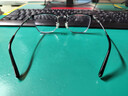 普萊斯（pulais）純鈦近視眼鏡框架男半框大臉可配度數女超輕防藍光防輻射眼鏡HE83 曬單實(shí)拍圖