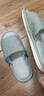 果洛菲四季棉麻布藝拖鞋男士家用居家夏天室內情侶開(kāi)口棉拖鞋 淺綠38-39 曬單實(shí)拍圖