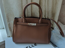 百麗包包女新款鎏金歲月3.0大號鉑金包真皮手提包X7385DX5 棕色 F 曬單實(shí)拍圖