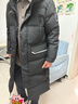 波司登（BOSIDENG）冬季極寒羽絨服鵝絨谷愛(ài)凌同款男女情侶款長(cháng)款連帽加厚保暖外套 黑色8056 L 170/92A 曬單實(shí)拍圖