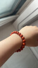 峨眉山?jīng)錾侥霞t瑪瑙手串馬年情侶手鏈男女款新年本命年情人節禮物 曬單實(shí)拍圖