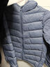 鴨鴨（YAYA）兒童輕薄羽絨服短款小童中大童連帽男女童2023秋冬洋氣童裝外套 霧霾藍 150 曬單實(shí)拍圖