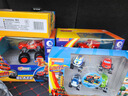 變形旋風(fēng)戰車(chē)隊飆速工程車(chē)大號怪獸賽車(chē)卡車(chē)巴士飚速汽車(chē)玩具男孩 飆速變形工程車(chē)+4極速車(chē) 曬單實(shí)拍圖