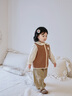 幼歌（YOUGE）嬰幼兒春季新款復古森系毛衣背心寶寶元氣貼身純棉馬甲 咖色 100 cm 曬單實(shí)拍圖