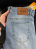JEEP美國正品高端純棉牛仔褲秋冬季新款男士修身直筒彈力休閑長(cháng)褲春秋 藍灰色 常規 【官方正品】 33 【適合150斤左右】 曬單實(shí)拍圖