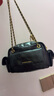 CHARLES&KEITH26春新品菱格鏈條口袋包腋下包機車(chē)包新年生日禮物CK2-80671832 Black黑色 S 曬單實(shí)拍圖