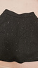 羅蒙（ROMON）小香風(fēng)半身裙女2025新款流行爆款半裙a字亮片裙子毛呢百褶短裙 黑色（冬款） XL  110-120斤 曬單實(shí)拍圖