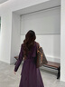 珂萊蒂爾【辛芷蕾明星同款】26春季新款氣質(zhì)大方得體暗紫紅色長(cháng)款風(fēng)衣外套 暗紫紅色 S 曬單實(shí)拍圖