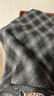 香影摩登格紋半身裙女深灰2026春季新款優(yōu)雅復古后開(kāi)叉高腰裙子 深灰 M 160/64A/95-110斤 曬單實(shí)拍圖