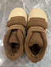 百麗（Belle）精致刺繡毛毛鞋女冬季新款丑萌大頭休閑鞋B3017DM5 棕色 37 (235mm) 曬單實(shí)拍圖