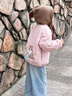 西兒兒童棉服2026新款加厚夾棉洋氣寶寶卡通保暖上衣女童冬裝棉襖 粉色（加絨加厚） 100 建議身高85-95cm 曬單實(shí)拍圖