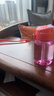 特百惠（Tupperware）CC企鵝350ML塑料杯夏季男女學(xué)生兒童水杯子便攜帶吸管 甜蜜粉 曬單實(shí)拍圖
