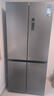 美的（Midea）508嵌入式冰箱法式多門(mén)十字雙對開(kāi)四門(mén)60cm超薄平嵌雙循環(huán)系統大容量底部散熱凈味抗菌家用電冰箱 【十字508】嵌入雙系統/星塵砂 曬單實(shí)拍圖