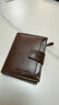 班亞奴2025新款錢(qián)包男短款真皮牛皮大容量豎款駕駛證多功能男士皮夾卡包 咖啡色（復古頭層皮）-防盜刷 曬單實(shí)拍圖