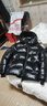 高梵黑金鵝絨服先鋒5.0五格云錦泡芙羽絨服男女同款冬季外套 黑色 M 曬單實(shí)拍圖