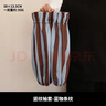 三木青禾時(shí)尚條紋袖套女廚房專(zhuān)用成人辦公室防潑水套袖長(cháng)款護袖男袖口防臟 豎紋袖套-藍咖條紋 曬單實(shí)拍圖
