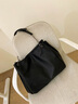 CALWAN KEODH包包女包2026新款鏈條斜挎托特大容量生日禮物送女友老婆 【黑色】輕奢小眾百搭實(shí)用走心女生閨蜜 曬單實(shí)拍圖