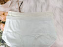 有棵樹(shù)80支A類(lèi)嬰兒棉女士?jì)妊澟兠尥笟?A抗菌加長(cháng)襠中腰女生三角短褲 曬單實(shí)拍圖