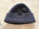 玖慕（JIUMU）山羊絨大頭圍保暖毛線(xiàn)帽秋冬羊毛針織帽冷帽冬帽堆堆帽防寒帽子男 曬單實(shí)拍圖