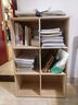 家逸實(shí)木書(shū)架落地矮書(shū)柜自由組合格子柜客廳置物架可疊摞收納電視柜 曬單實(shí)拍圖